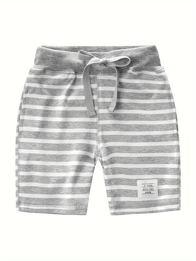 Boy's Casual Stripe Summer Shorts