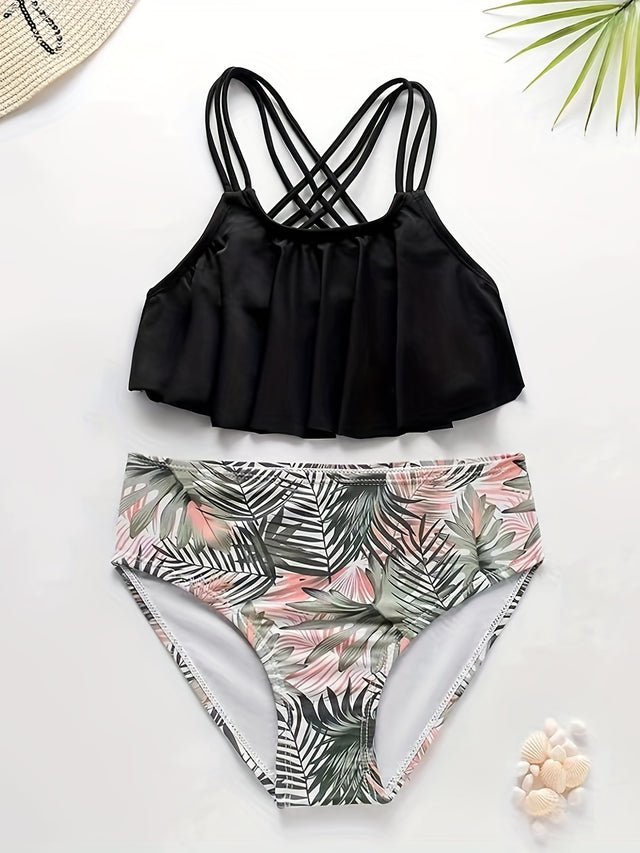 2-piece Girl's Summer Swimsuit Set