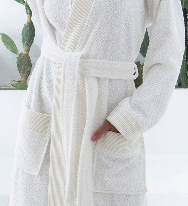 Best Women's Turkish Cotton Terry Kimono Robe - Luxurious Terry Cloth Bathrobe