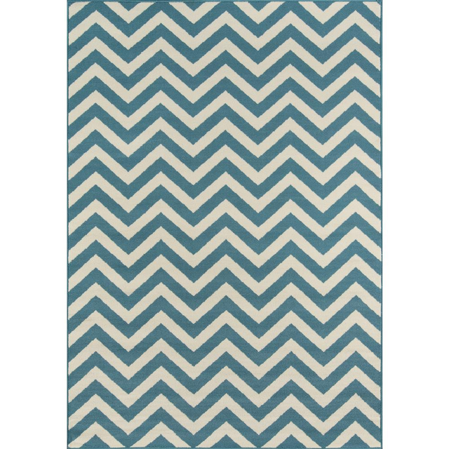 Baja Area Rug, Blue, 5'3" X 7'6"