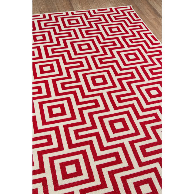 Baja Area Rug, Red, 2'3" X 7'6" Runner