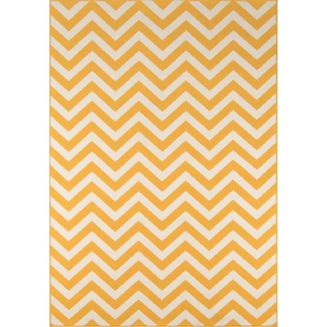 Baja Area Rug, Yellow, 6'7" X 9'6"