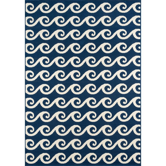 Baja Area Rug, Navy, 7'10" X 10'10"