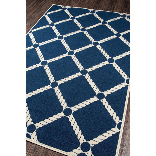 Baja Area Rug, Navy, 6'7" X 9'6"