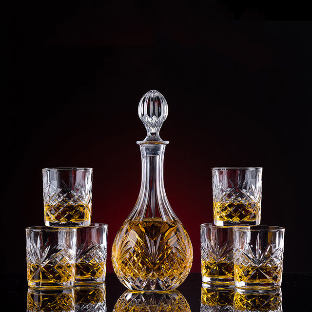 Thickened Crystal Whiskey Glass Set