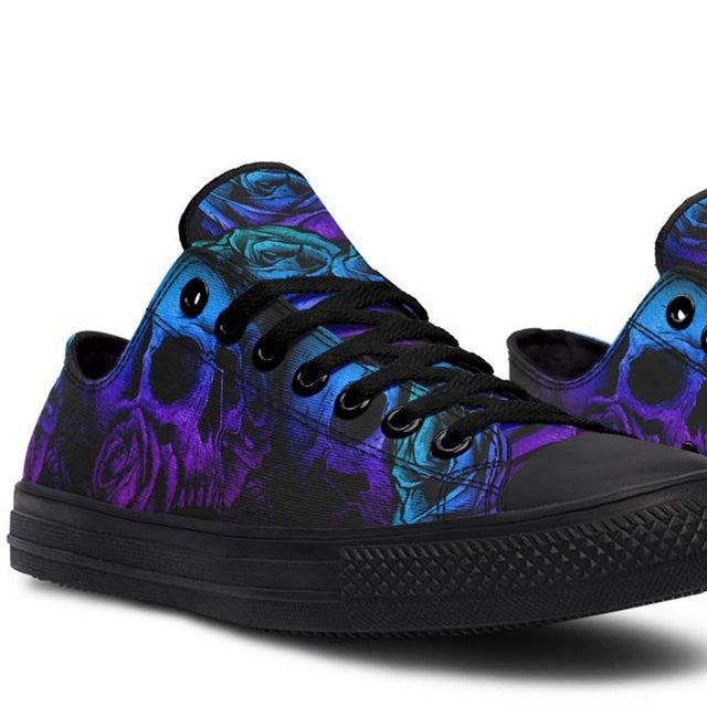 Print Low-Top Canvas Shoes