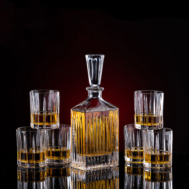 Thickened Crystal Whiskey Glass Set