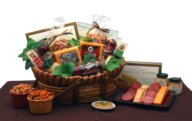 Best Savory Favorites Meat and Cheese Gift Basket