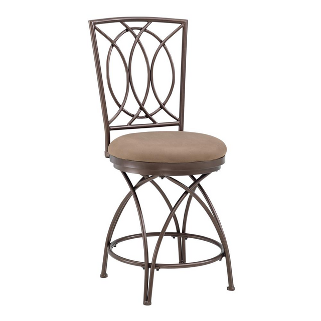 Big and Tall Metal Crossed Legs Counter Stool