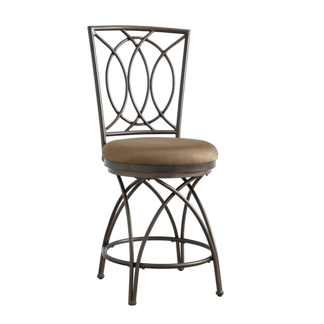 Big and Tall Metal Crossed Legs Counter Stool