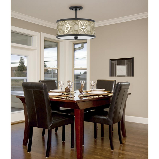 60W Carmel Semi-Flush / Pendant Chandelier