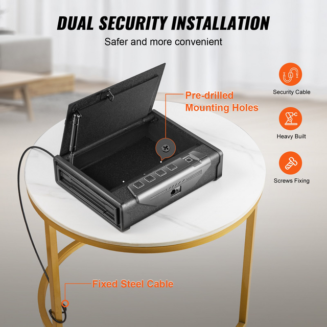 VEVOR Biometric Gun Safe with Three Quick Access Ways