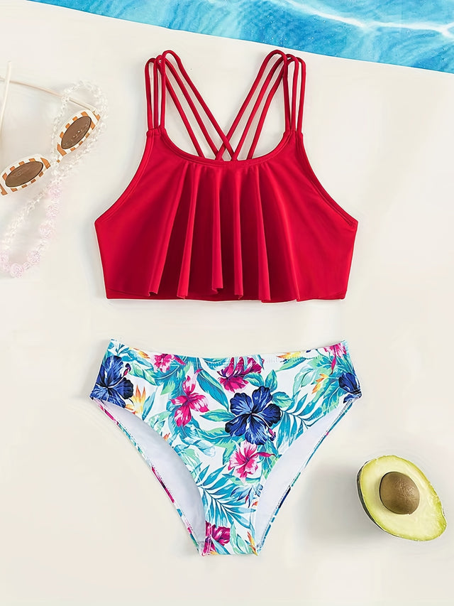 2-piece Girl's Summer Swimsuit Set