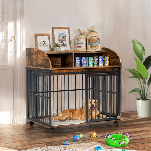 Best 38'' Heavy Duty Dog Crate Furniture