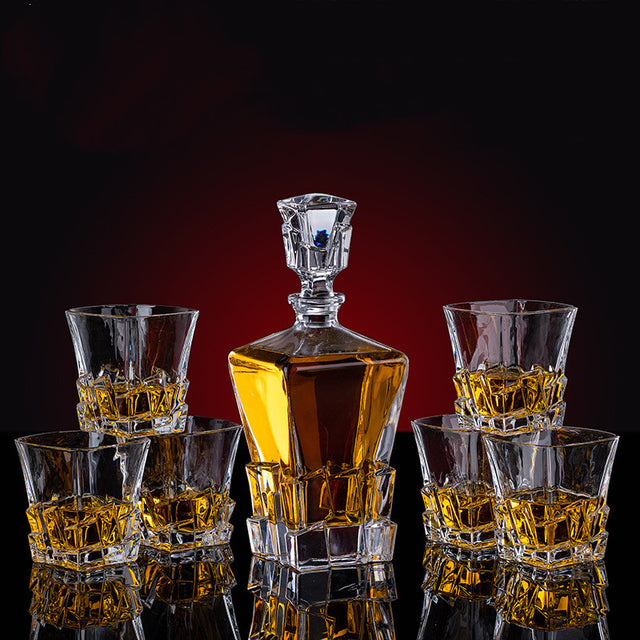 Thickened Crystal Whiskey Glass Set