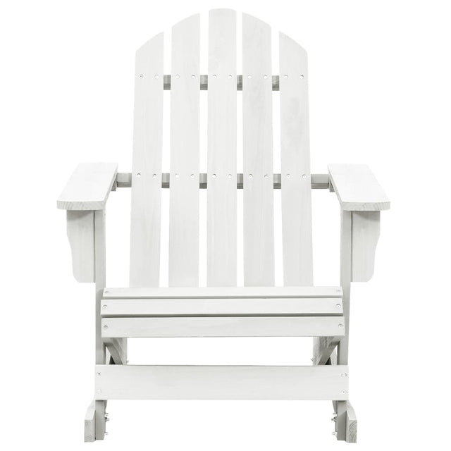 vidaXL Patio Rocking Chair Wood White