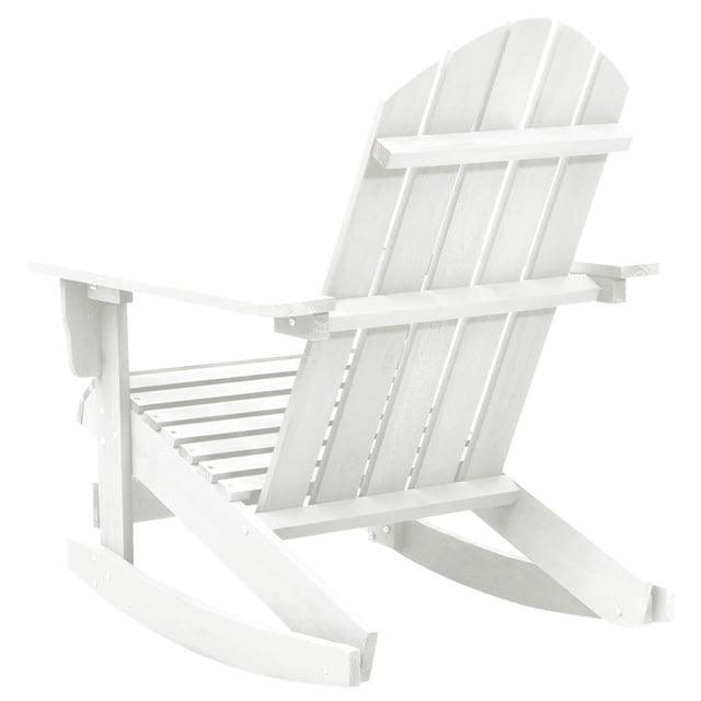 vidaXL Patio Rocking Chair Wood White