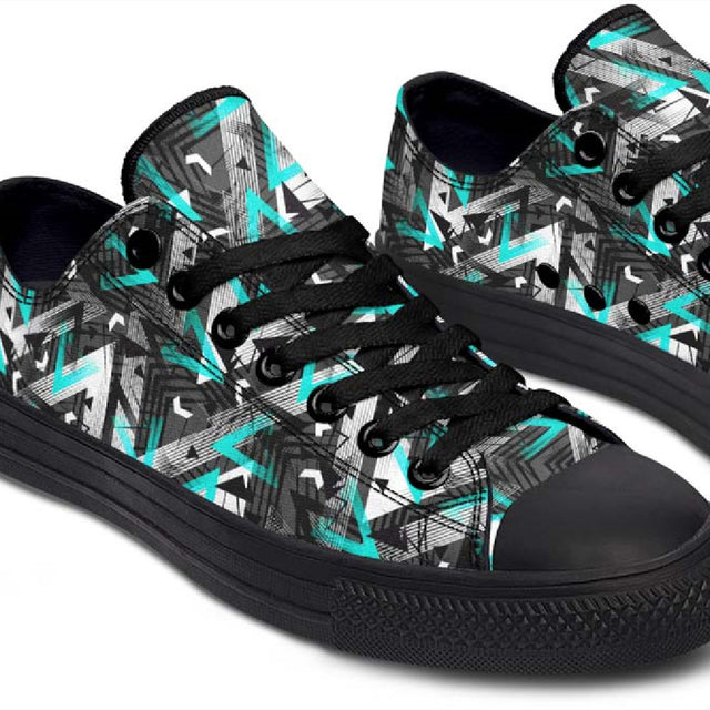 Printed High Top Canvas Shoes