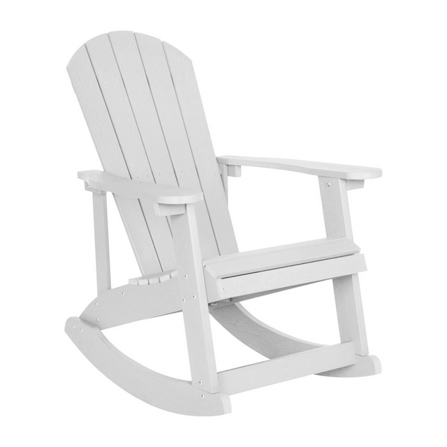 Best Adirondack Rocking Chair with Rust Resistant Stainless Steel Hardware in White