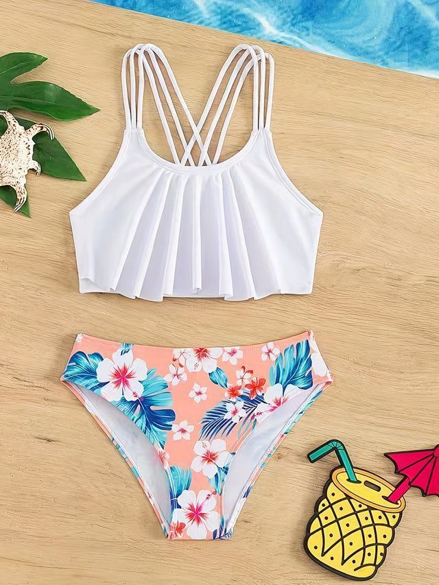 2-piece Girl's Summer Swimsuit Set