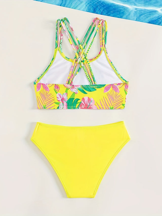 2-piece Girl's Summer Swimsuit Set