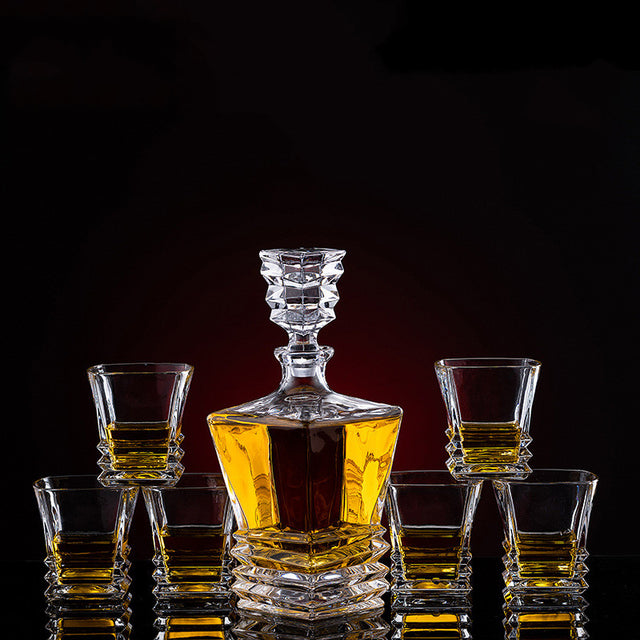 Thickened Crystal Whiskey Glass Set