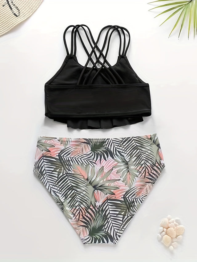 2-piece Girl's Summer Swimsuit Set