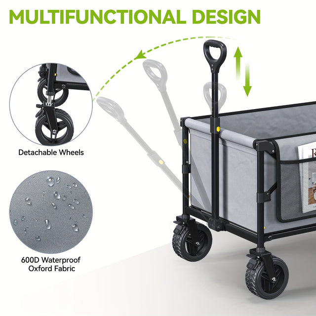 Best Heavy Duty Utility Wagon with Folding Tailgate and All-Terrain Wheels