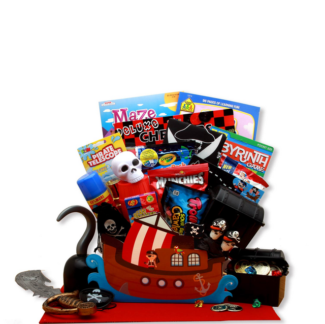 Best Pirate's Life Kids Gift Basket - Fun Treasure Box