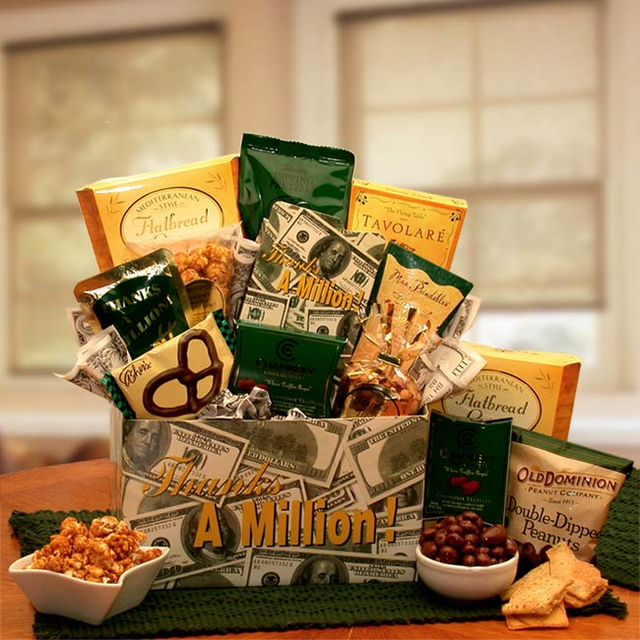 Best Thanks A Million Gift Basket- Thank you Gift