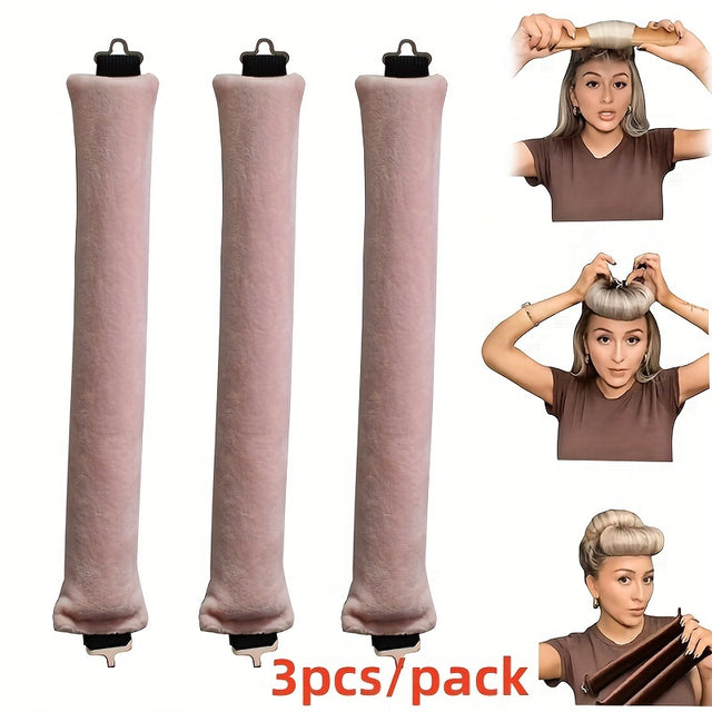 Best 3pcs Flexible Heatless Hair Curlers for Women