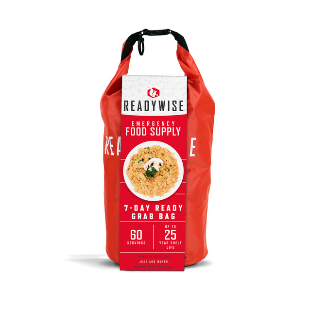 Best 7 Day Emergency Dry Bag 60 Servings Breakfast and Entrée Grab and Go