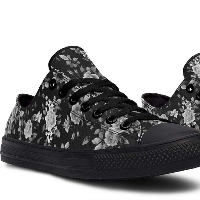 Print Low-Top Canvas Shoes