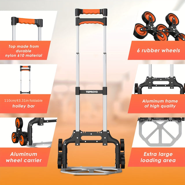 Best Lightweight Stair Climbing Cart Dolly with Extended Handle