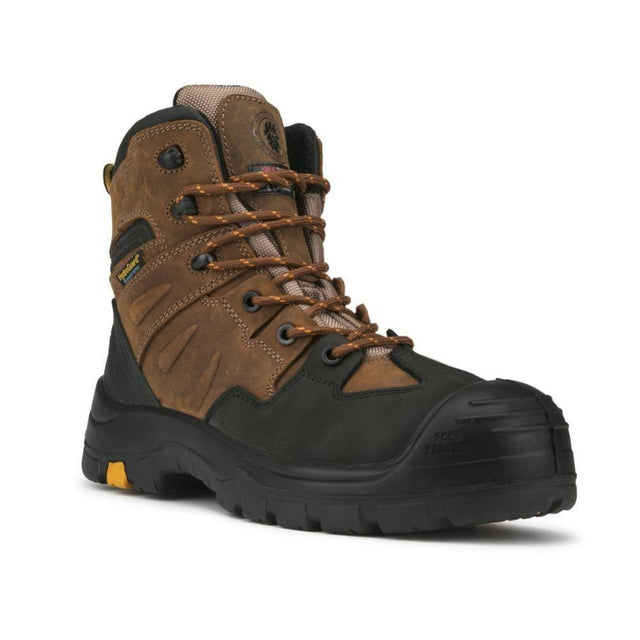 Waterproof 6 inch Safety Toe Leather Work Boots