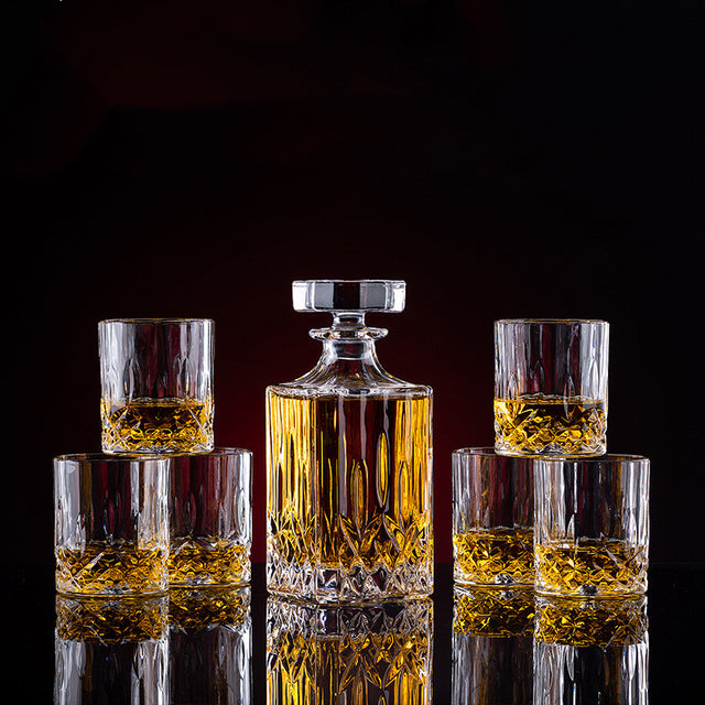 Thickened Crystal Whiskey Glass Set