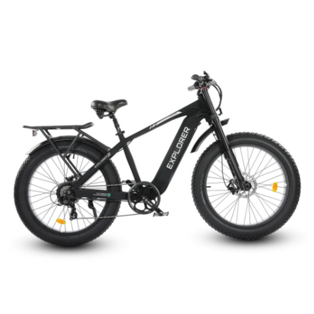 Ecotric Explorer 26 inches 48V Fat Tire Electric Bike with Rear Rack