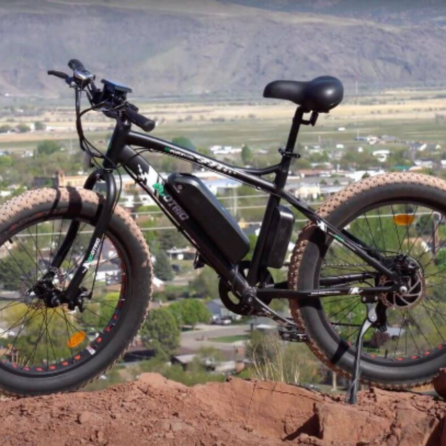 Ecotric Explorer 26 inches 48V Fat Tire Electric Bike with Rear Rack