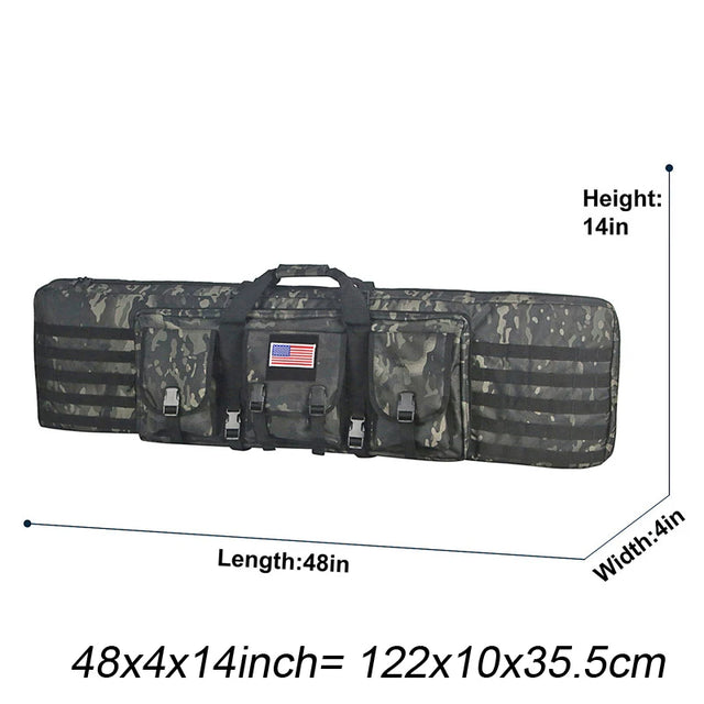 Tactical Double Rifle Case with Molle