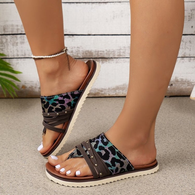 Best Leopard Print Fashion Roman Sandals