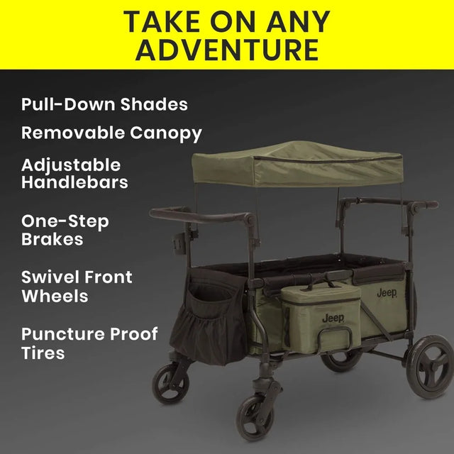 Jeep Wagon with Cooler Bag and Canopy