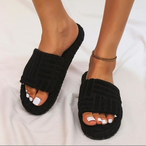 Women's Cotton Fur Slippers