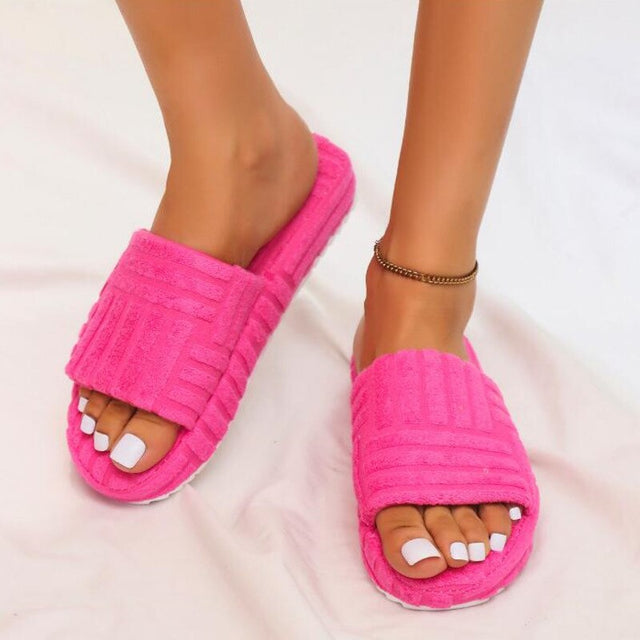 Women's Cotton Fur Slippers