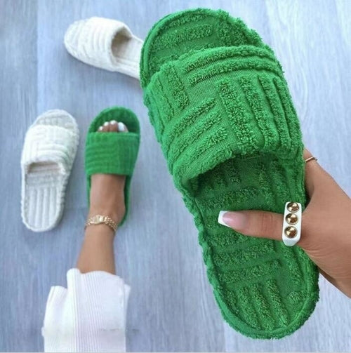 Women's Cotton Fur Slippers