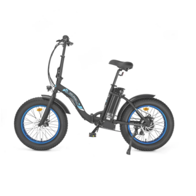 UL Certified-Ecotric 20inch white portable and folding fat bike model Dolphin