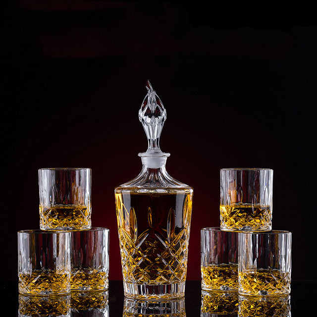 Thickened Crystal Whiskey Glass Set