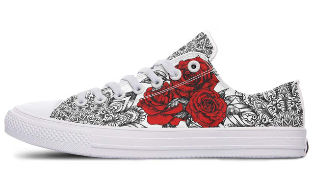 Print Low-Top Canvas Shoes