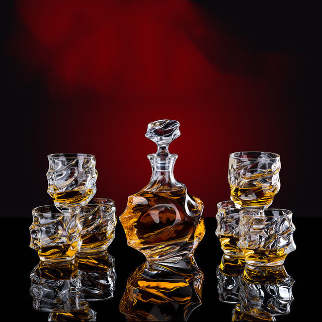 Thickened Crystal Whiskey Glass Set