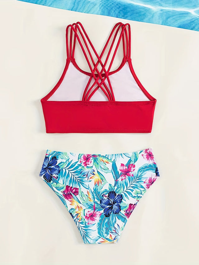 2-piece Girl's Summer Swimsuit Set