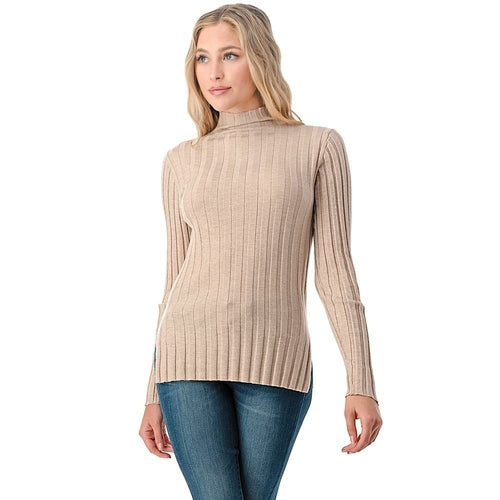 Women's Long Sleeve Mock Neck Sweater